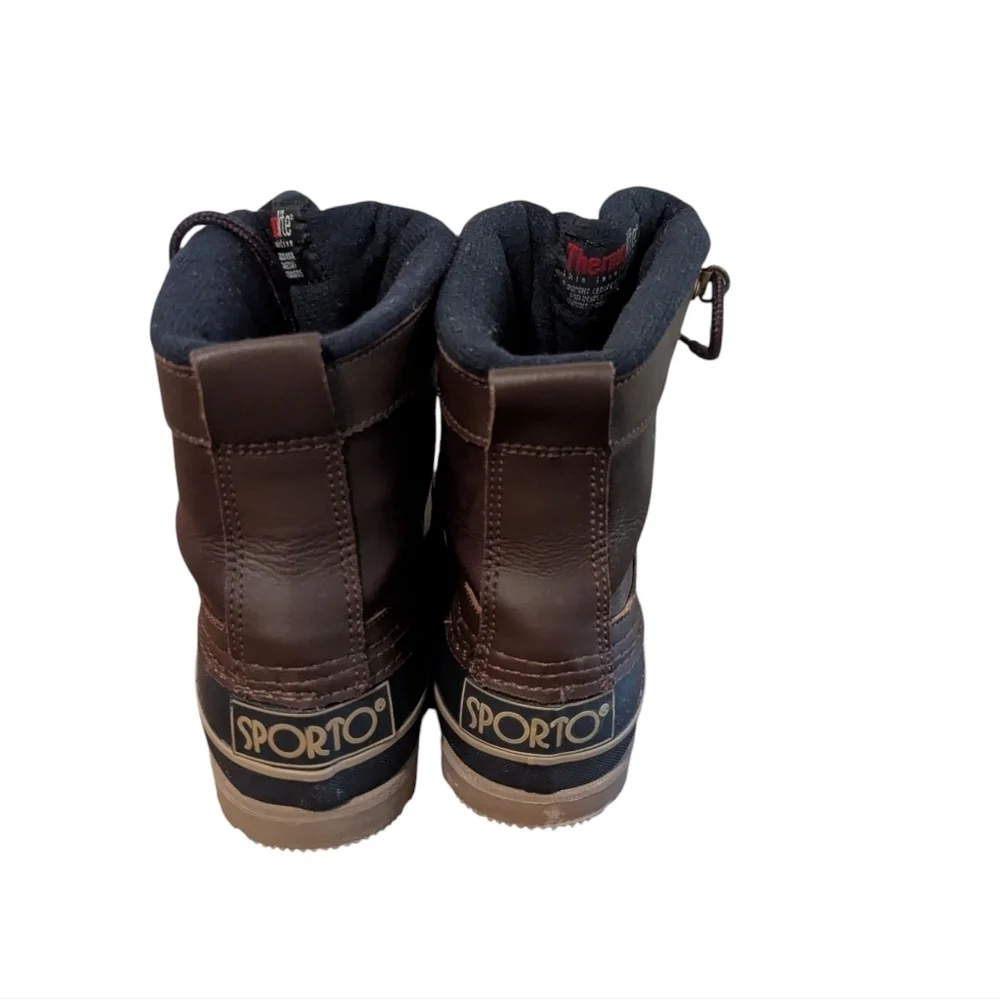 Vintage Sporto,Men's Black and Brown Duck Boot
